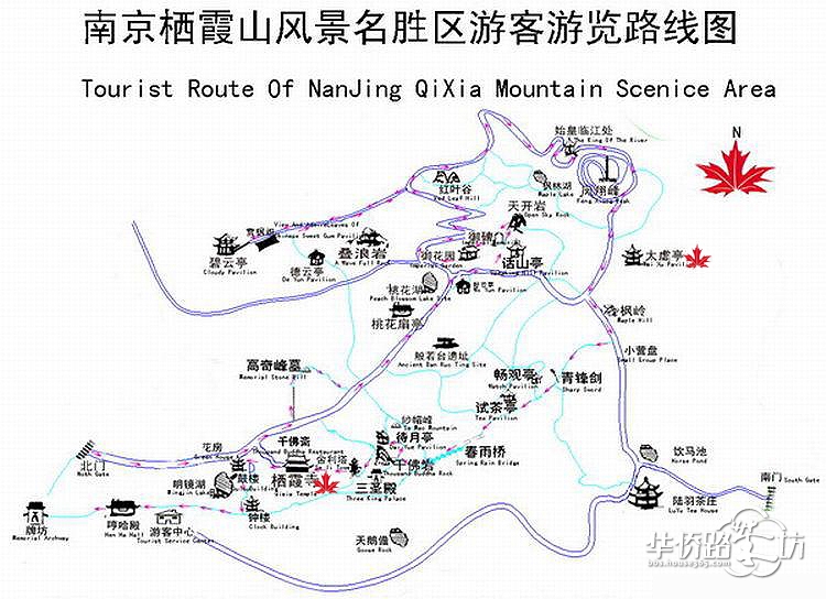 自驾 安徽,苏北地区的游客可以从二桥,三桥高速经绕城公路去栖霞山